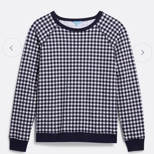 ⭐️ Sale Natalie Sweatshirt in Navy Gingham Draper James
